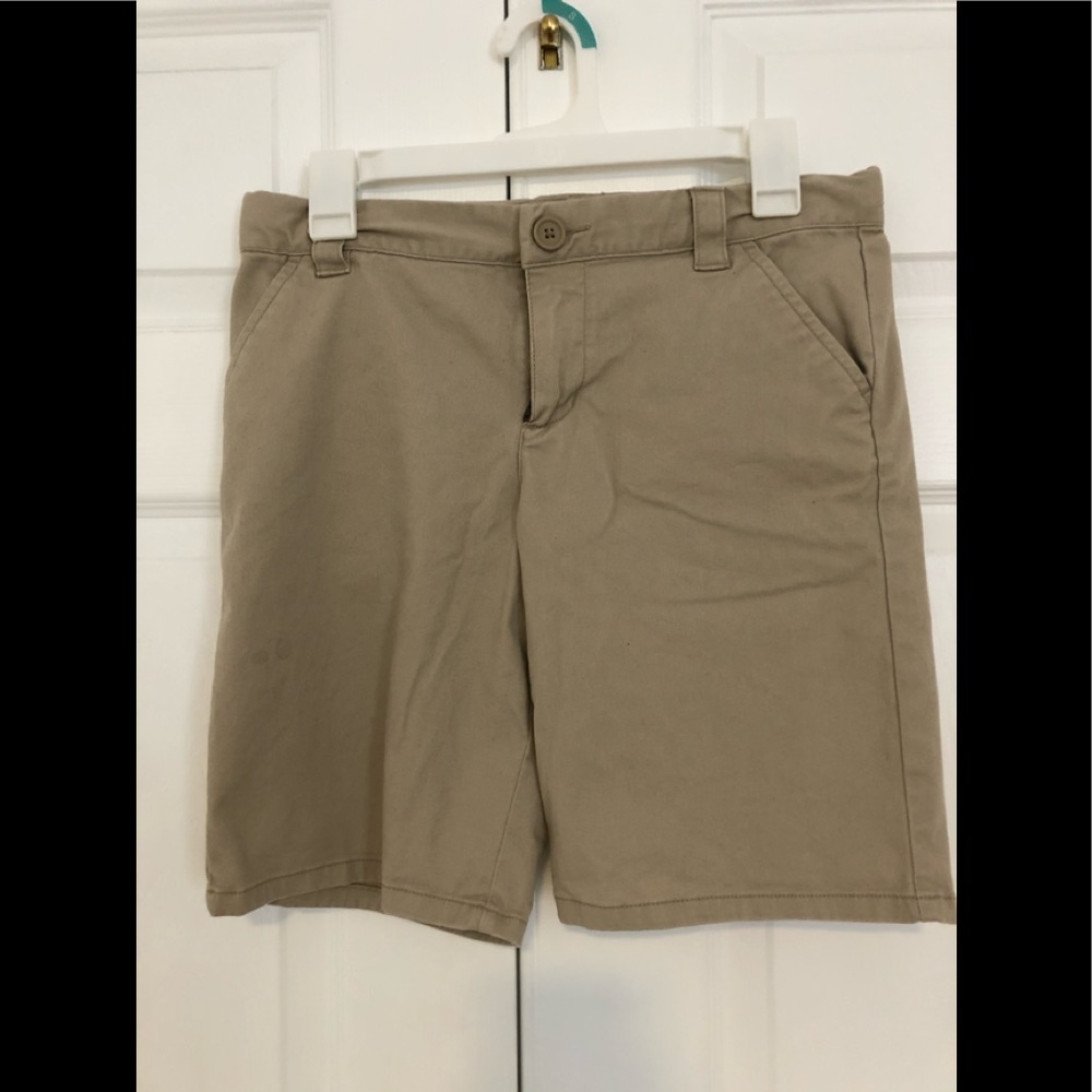 Khaki Girls Uniform Shorts